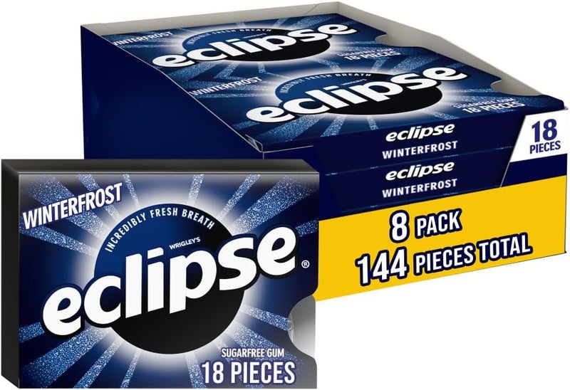 Wrigley's Eclipse Winterfrost Sugar-Free Gum (Pack of 8) - Image 1
